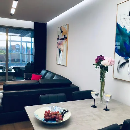 شقة Baltic Riviera - Granaria Premium - River And Old Town غدانسك